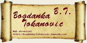 Bogdanka Tokanović vizit kartica